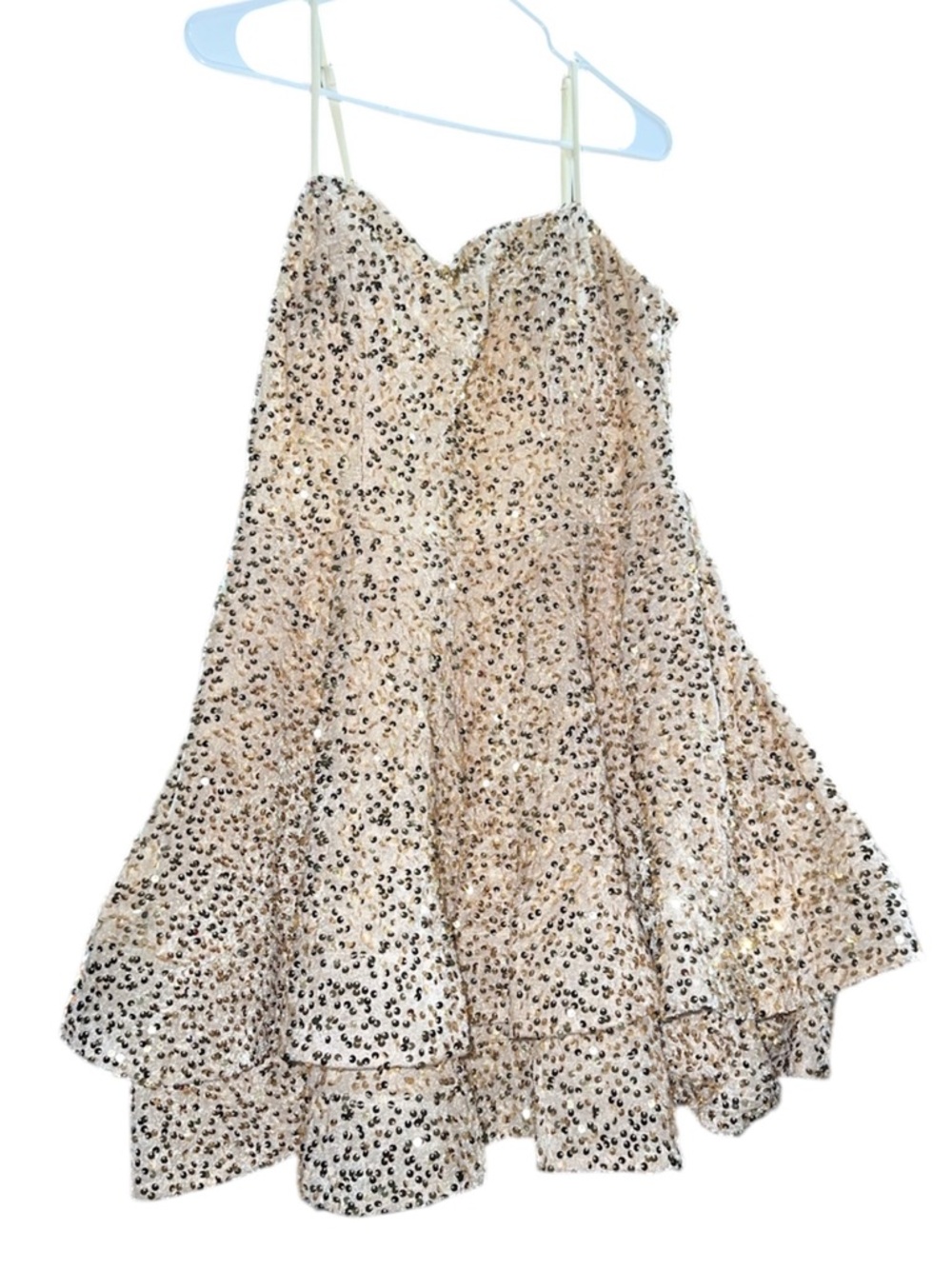 PROM Sequin Party Dress in Champagne